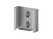 CMT Swoosh handschoendispenser Duo in breedte verstelbaar RVS