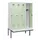 locker met bank,HxBxD 1950x1200x815mm,4vak,vak B 300mm,draaigrendel
