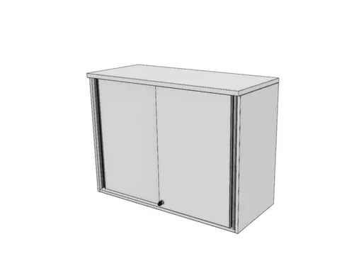 opzetkast,v. schuifdeurkast,HxBxD 740x1200x445mm,schuifdeur,Bl-wit