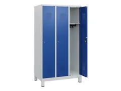 schoollocker,HxBxD 1630x900x500mm,3vak,vak B 300mm,cil.-slot,voeten