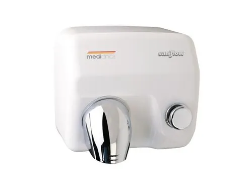 Handendroger Blower Wit met drukknop E05 (Saniflow)