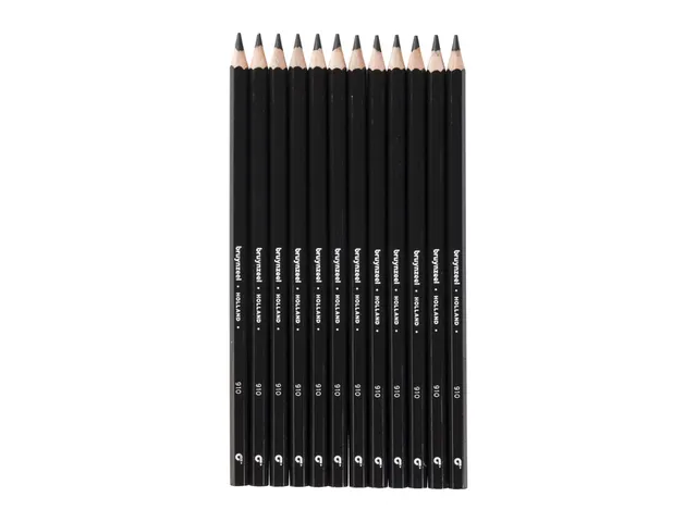 Kleurpotlood Bruynzeel Super 910 zwart