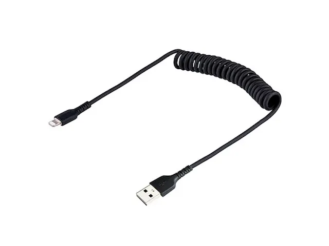 50cm USB A naar Lightning Kabel, Zwart, MFi Gecertificeerd