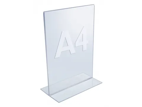 Folderhouder A4 Acryl Staand T-Voet