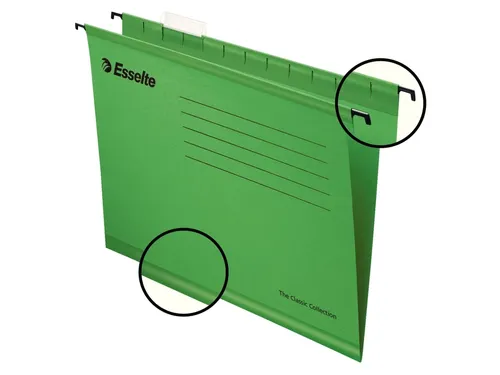 Hangmap Classic verticaal folio V-bodem groen