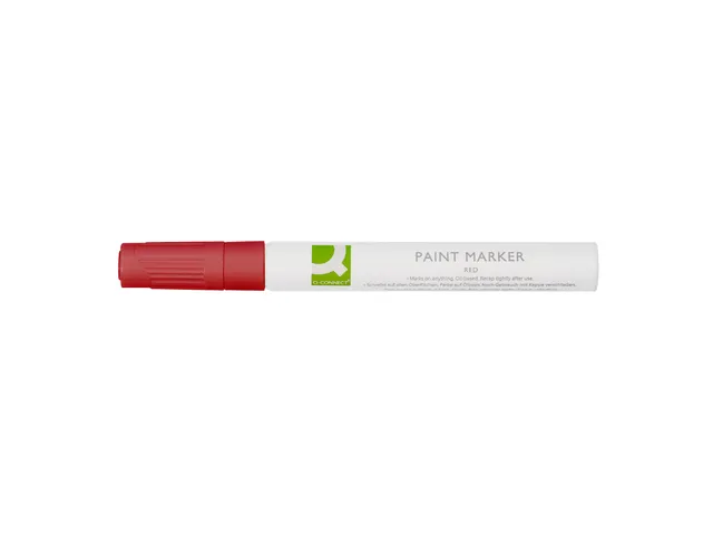 Q-CONNECT Paintmarker op oliebasis ronde punt 2-3mm Rood
