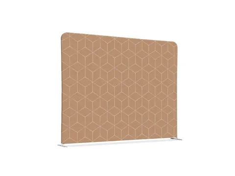 Scheidingswand Textiel 200x150cm Hexagon Beige