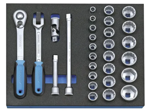 2005 CT2-D 19 Dopsleutelassortiment 1/2 inch in controlegereedschapmod