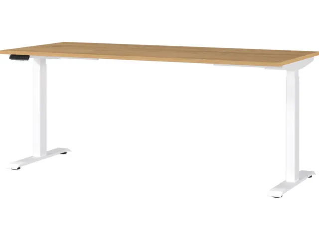 Elektrisch ihv bureau,HxBxD 720-1200x1800x800mm,blad Grandson-eiken