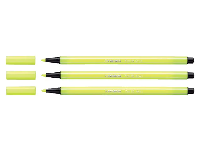 Viltstift STABILO Pen 68/024 medium neon geel