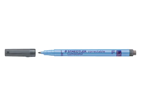Viltstift Staedtler OHP Lumocolor 305 Non Perm. Correct F Zwart 0.6mm