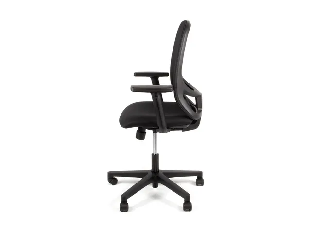 Bureaustoel EN1335 Linea Grace 01 zwart/zwart met 1D armleuning