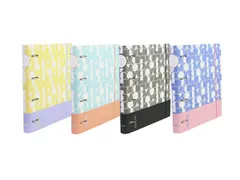 Ringband SMOOTH A4 8stuks, ieder dessin 2. 4-rings 50v 90 grams papier