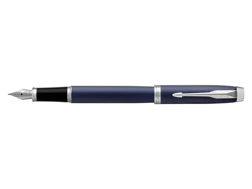 Vulpen Parker IM Matt Blue CT Finish Medium Blauwe inkt