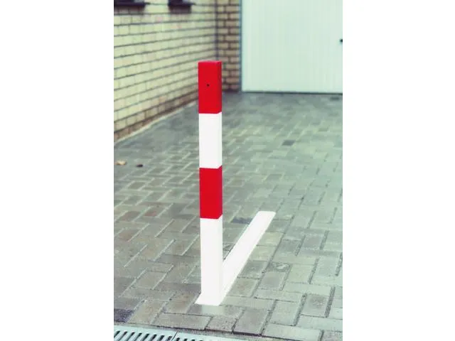 Verdwijnende Afzetpaal H 1000Mm Vierkant 70X70Mm Kantelbaar Vloerbak