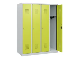 schoollocker,HxBxD 1530x1200x500mm,4vak,vak B 300mm,cil.-slot - 1