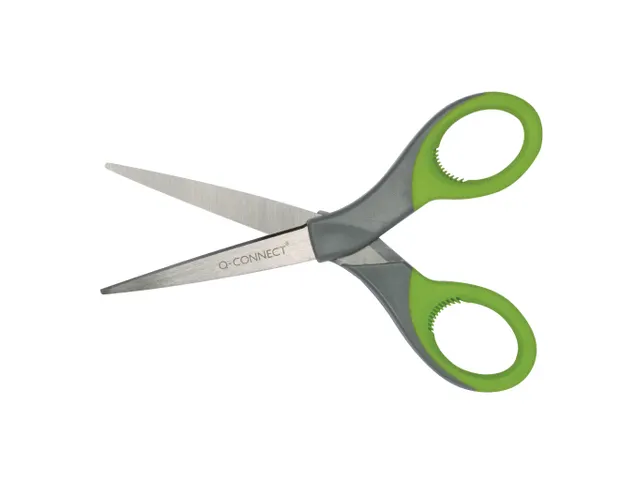 Schaar 17cm Voor Links- En Rechtshandig Groen/Grijs Symmetische Ogen