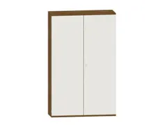 kantoorkast,HxBxD 1920x1200x430mm,decor romp noten,decor front wit