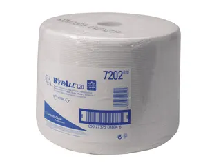 Wypall L20 7202 Poetsdoek 1-laags wit op rol Airflex - 1