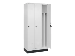 locker voor scheiding van kleding,HxBxD 1950x900x500mm,3vak - 2