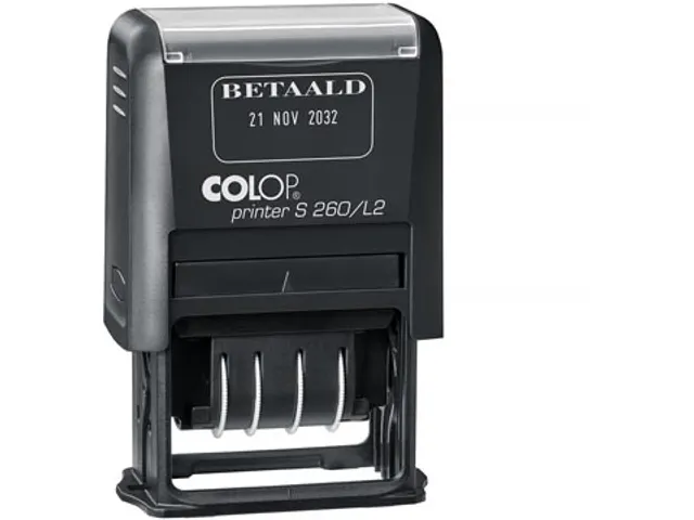 tekststempel datum BETAALD