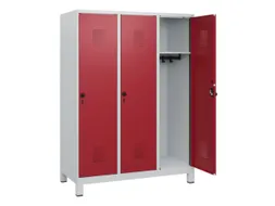 schoollocker,HxBxD 1630x1200x500mm,3vak,vak B 400mm,draaigrendel