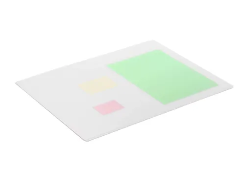Schrijfonderlegger Transparant 530x400mm med siergroef PP