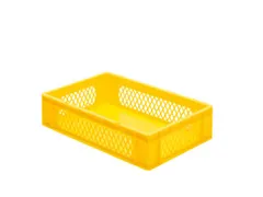 Euronorm-Stapelbak 26l H X L X B 145x600x400mm Geel