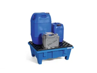 PE-opvangbak,v. 2x60l vat,opvangvol. 60l,HxBxD 340x645x795mm - 2