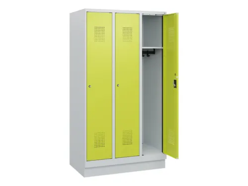 schoollocker,HxBxD 1630x900x500mm,3vak,vak B 300mm,cil.-slot,sokkel