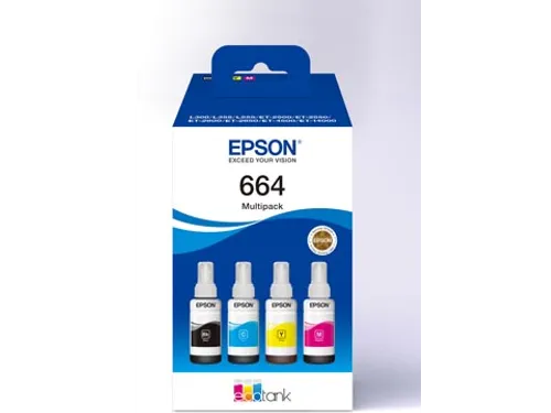 Epson inktfles 664 C13T664640 EcoTank 4 kleuren Multipack