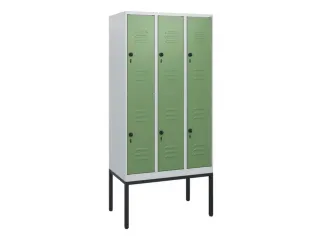 dubbeldekse locker,HxBxD 1950x900x500mm,3x2vak.,vak B 300mm - 1