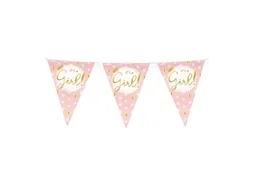 Party Flags foil It's a girl!