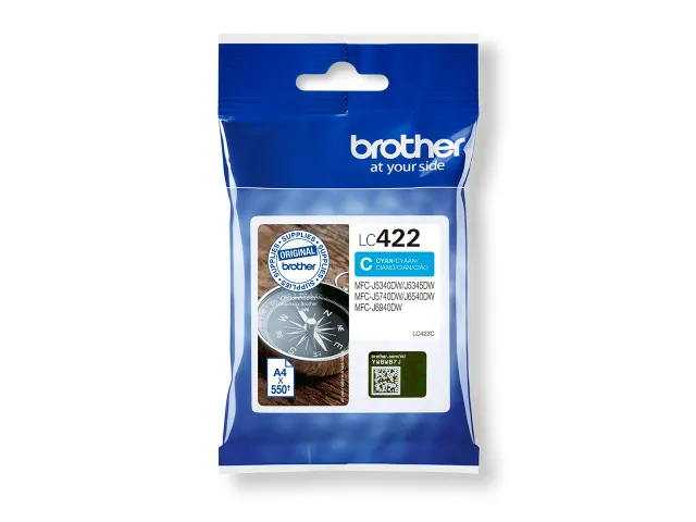 Inktcartridge Brother LC-422C blauw
