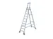 verrijdbare boktrap,eenzijdig,10treden,stand H 2,35m,balk L 3,2m