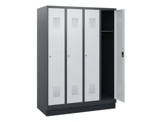schoollocker,HxBxD 1630x1200x500mm,4vak,vak B 300mm,cil.-slot,sokkel - 1