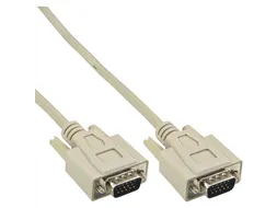 Kabel InLine S VGA 15HD M-M 2 meter beige en grijs