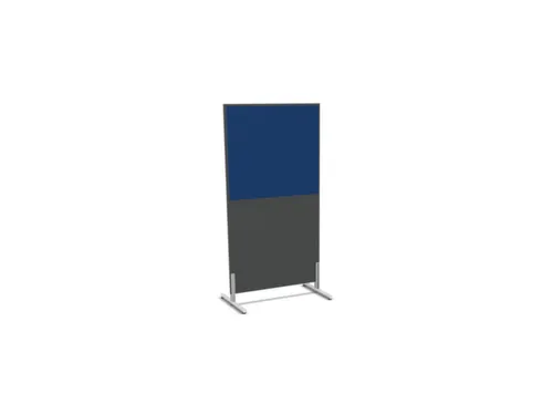 scheidingswand,HxB 1545x800mm,MS-donkergrijs,BN6016-blauw