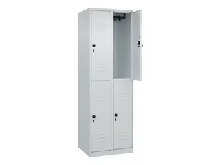 dubbeldekse locker,HxBxD 1850x600x500mm,2x2vak.,vak B 300mm - 2
