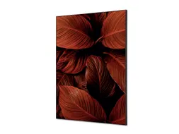 Wanddecoratie Textiel Set A1 Botanische Bladeren Rood