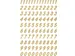Etiket Herma 4151 8mm Getallen 0-9 Goud op Transparant 208 stuks