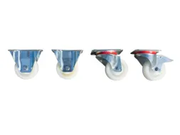 2Zwenk-/2Bokwielen,V. Mini-Kiepbak,Polyamide,Draagverm. 1000Kg