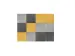 Akoestische PET-vilt wandtegels 30x30cm Combi Geel 12 Stuks