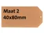 Label karton nr 2 200gr 40x80mm chamois 1000 stuks