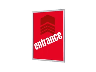 Kliklijst A1 complete set met print "ENTRANCE" Rood - 1