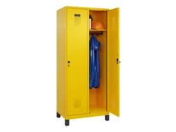 locker,HxBxD 1950x800x500mm,2vak,vak B 400mm,draaigrendel,voeten