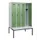 locker met bank,HxBxD 1950x1200x815mm,4vak,vak B 300mm,draaigrendel