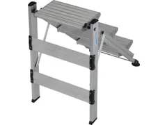 vouwtrapje,bordes H 750mm,eenzijdig,3treden,aluminium