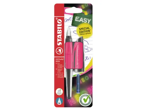 Vulpen STABILO Easybuddy M neon roze blister à 1 stuk