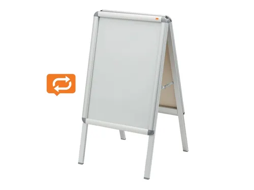 Stoepbord Nobo Essence A2 47,5x89cm met kliklijst